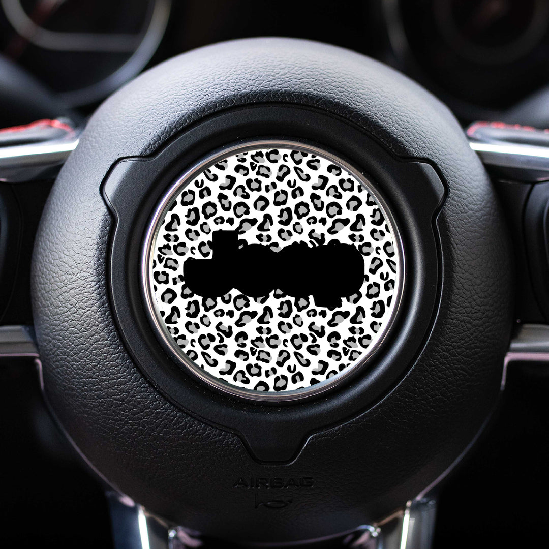 Animal Print Steering Wheel Decal for Jeep