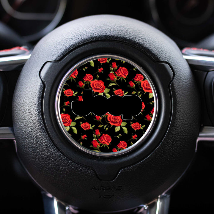 Floral Steering Wheel Decal for Jeep