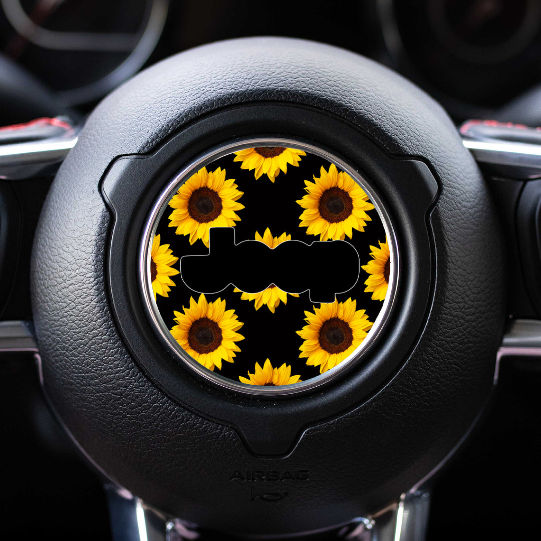 Floral Steering Wheel Decal for Jeep