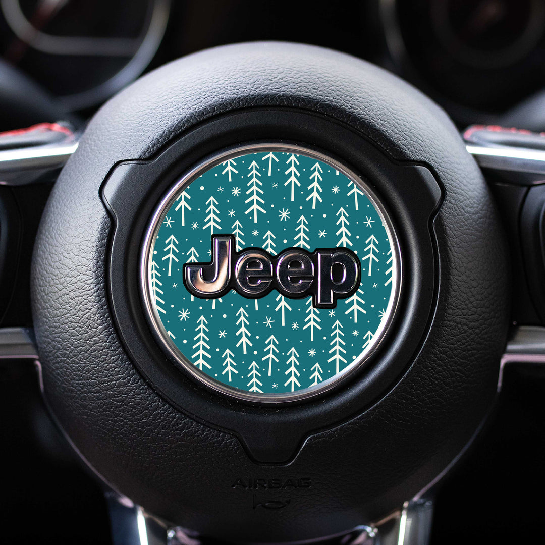 Winter Collection // Steering Wheel Decal for Jeep // Limited Edition Seasonal Prints