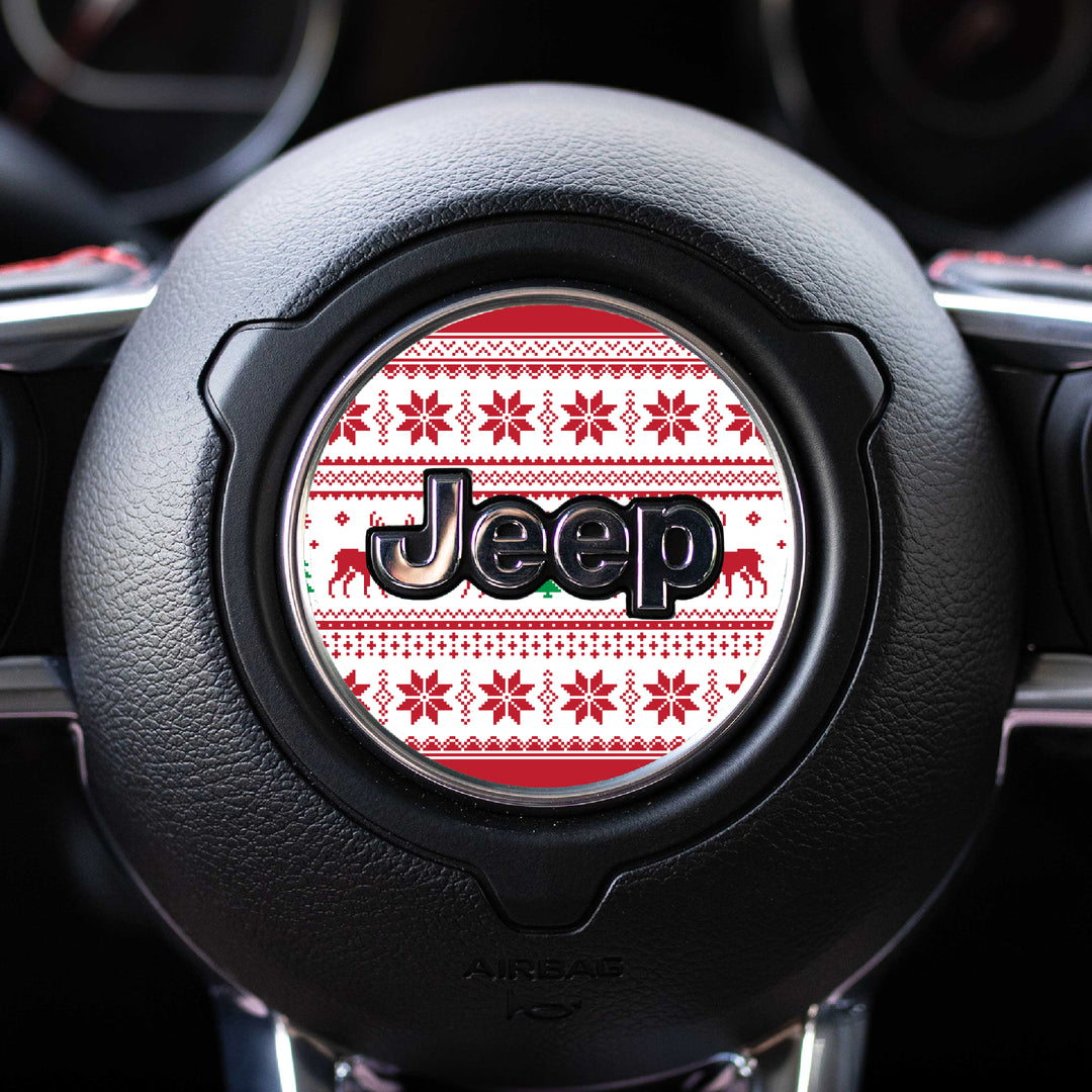 Winter Collection // Steering Wheel Decal for Jeep // Limited Edition Seasonal Prints