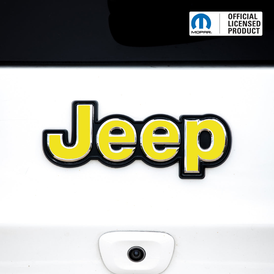 JEEP Emblem Overlay Decals – Solid Colors | Fits 2015+ Jeep Renegade