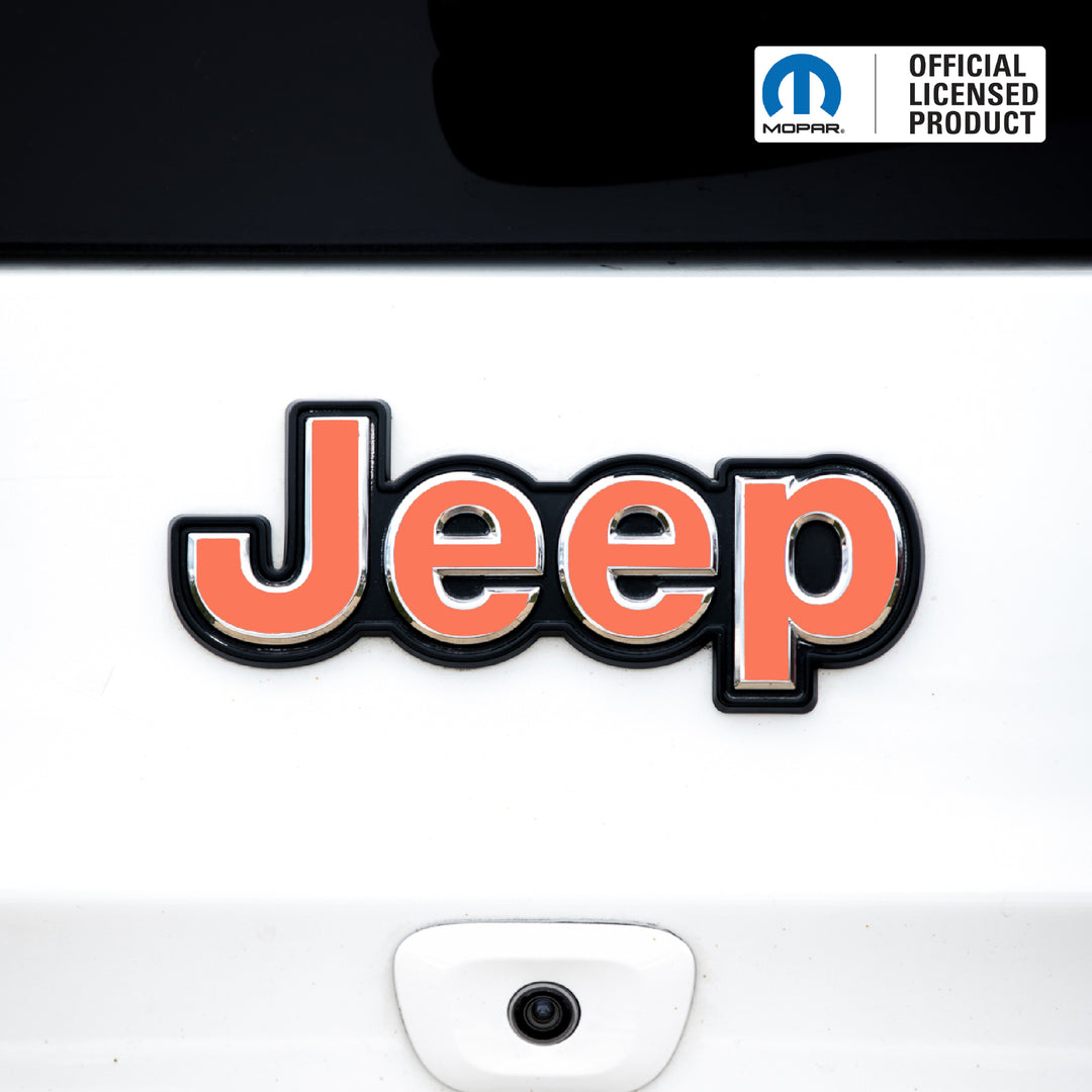 JEEP Emblem Overlay Decals – Solid Colors | Fits 2015+ Jeep Renegade