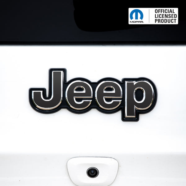 Emblem Black-Out Kit | Overlay Set for Jeep Cherokee (2019+) | Matte Black | | Decal