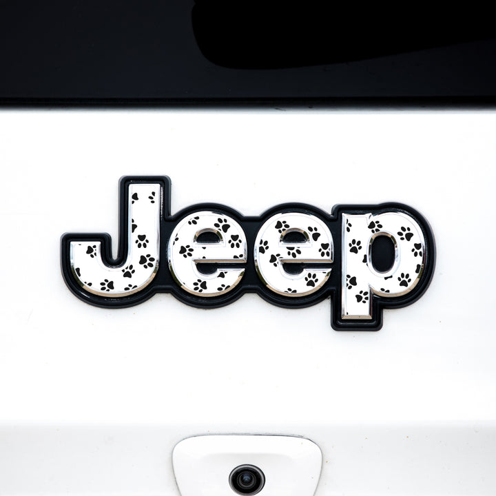 Jeep Emblem Overlay Decals – Animal Print Designs | Fits Grand Cherokee, Cherokee, Compass, Renegade, Liberty, Patriot
