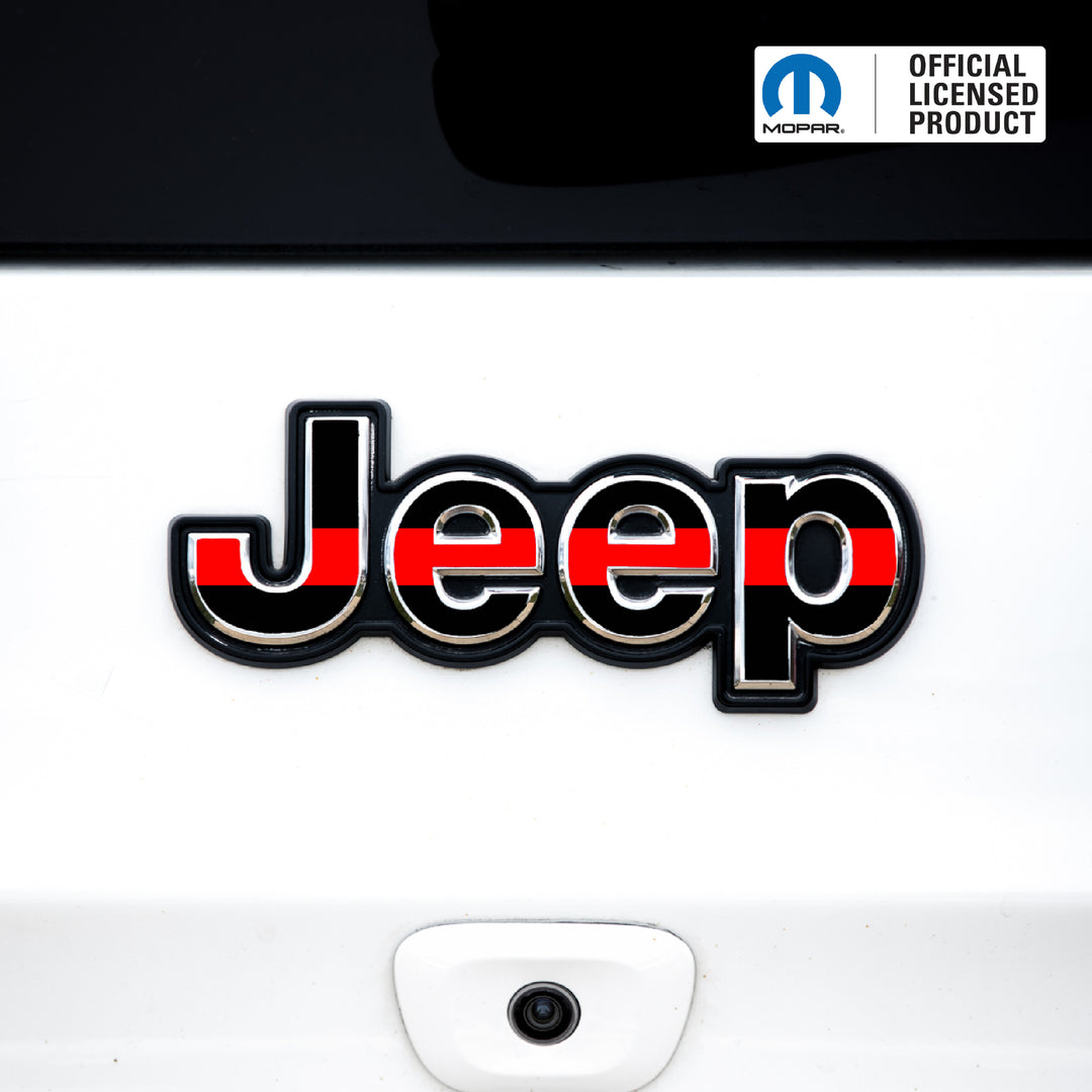 JEEP Emblem Overlay Decals – Solid Colors | Fits Grand Cherokee, Cherokee, Compass, Renegade, Liberty & Patriot