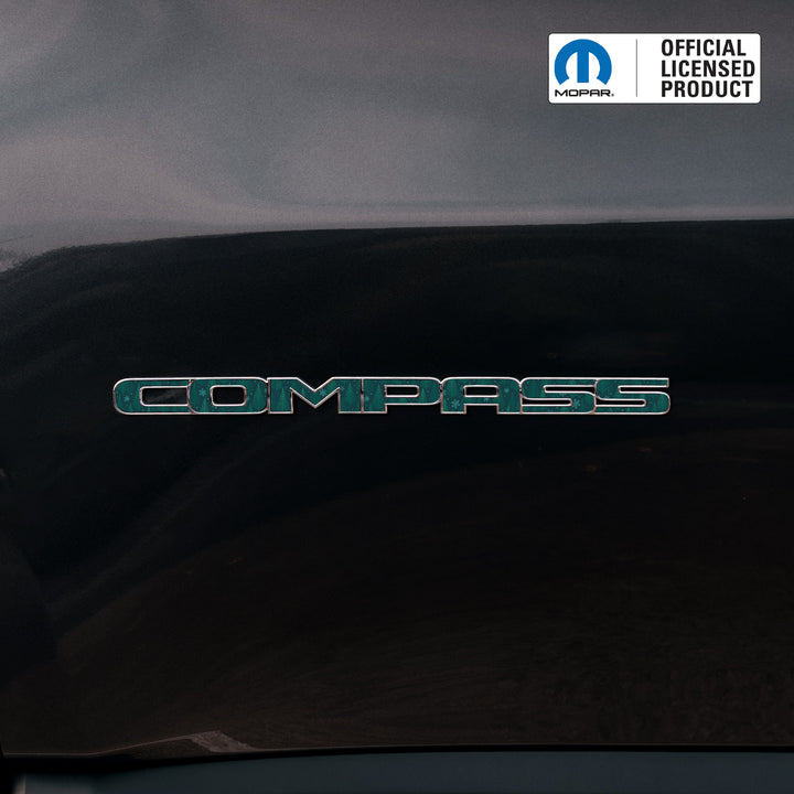 Winter Collection // COMPASS Door Emblem Overlay Decal Set // Fits 2011+ Jeep Compass