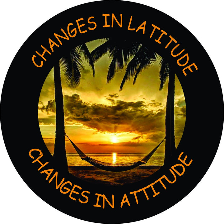 Changes in Latitude Changes in Attitude Sunset Spare Tire Cover