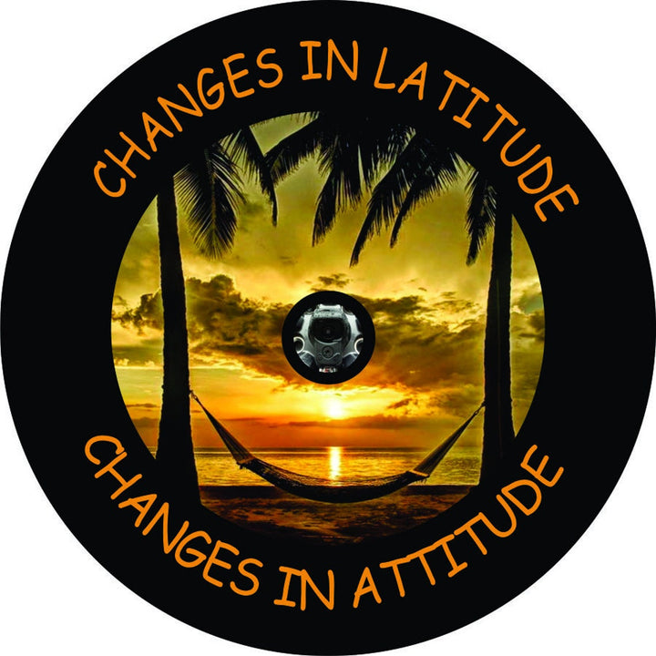 Changes in Latitude Changes in Attitude Sunset Spare Tire Cover