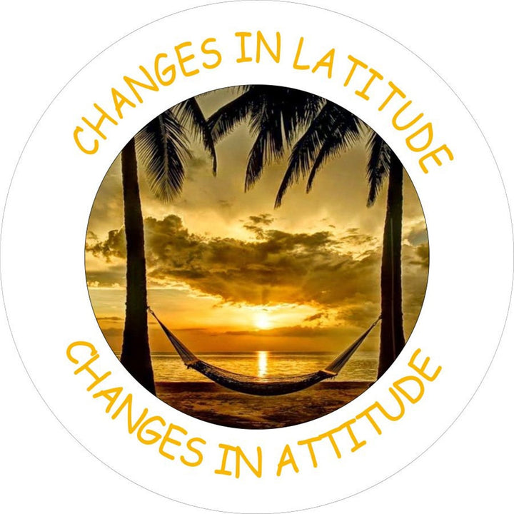 Changes in Latitude Changes in Attitude Sunset Spare Tire Cover