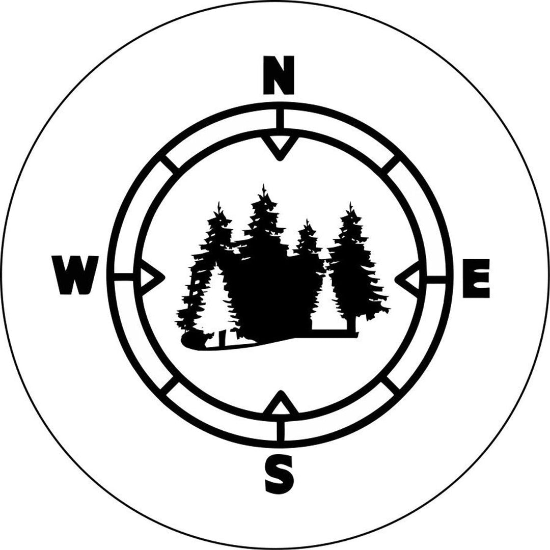 In the Woods Compass Spare Tire Cover