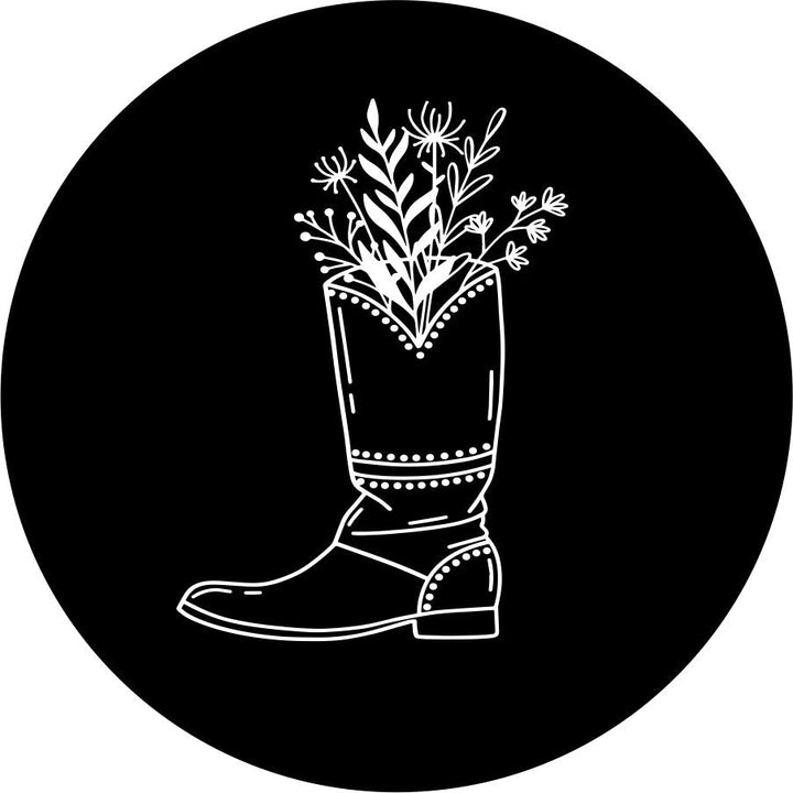 Cowgirl Boot with Flowers