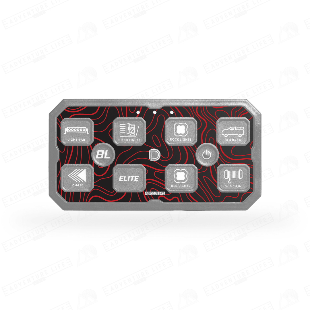D-Switch Control Panel Decal Skin | Red Topo | | | Decals & Wraps