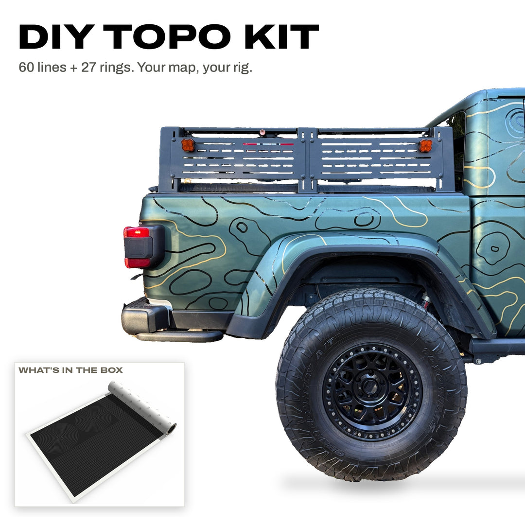 DIY Topo Kit | Topographic Vinyl Line &amp; Ring Wrap Kit