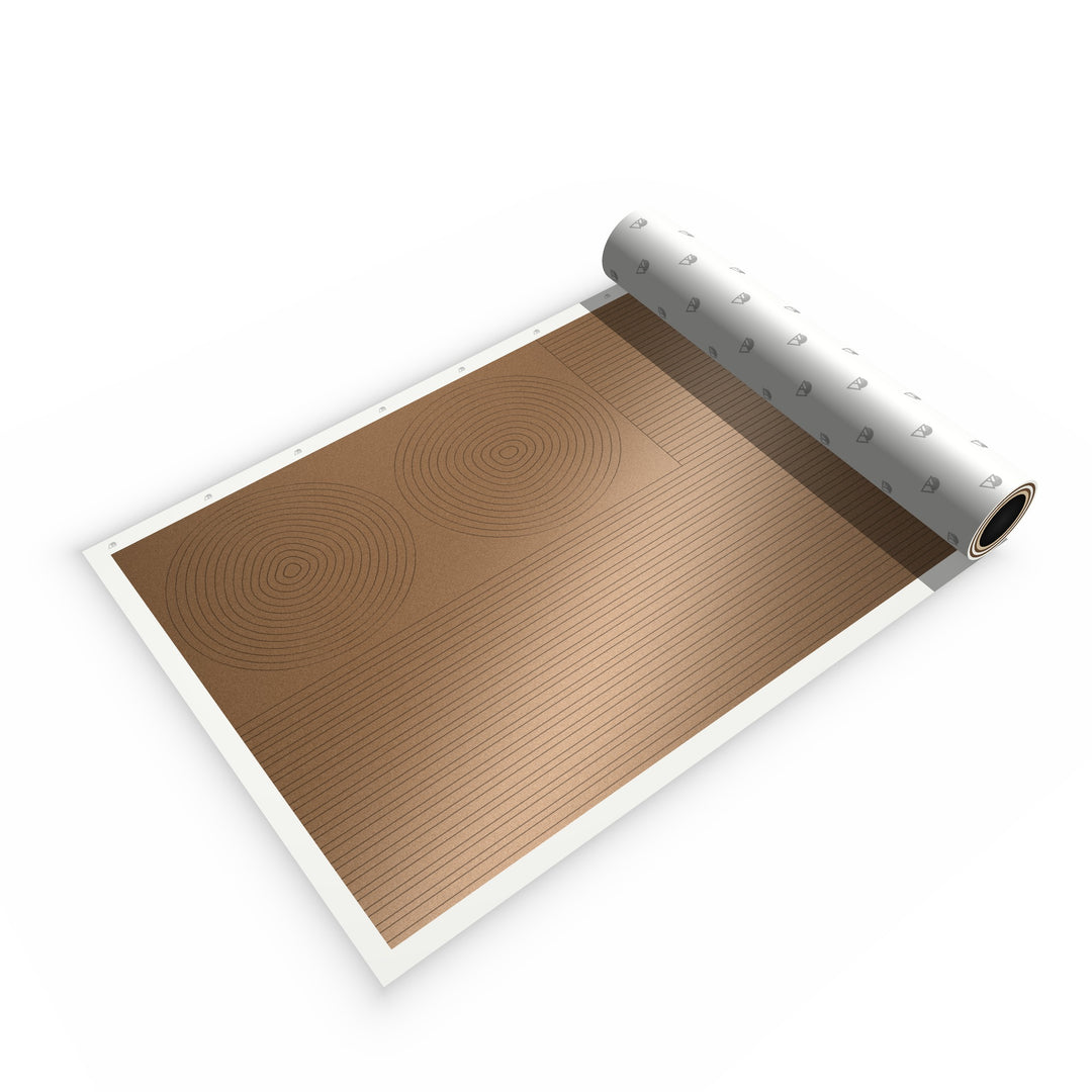 DIY Topo Kit in Metallic Bronze - topographic vinyl lines and rings sheet