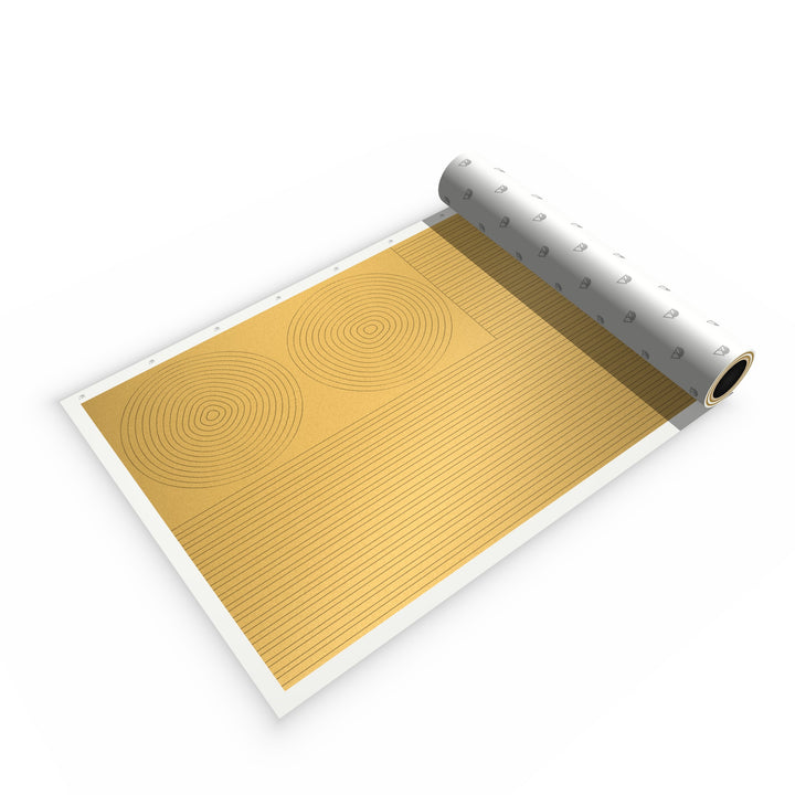 DIY Topo Kit in Metallic Gold - topographic vinyl lines and rings sheet
