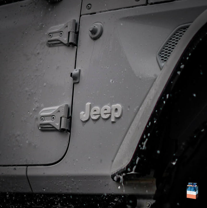 Laser Cut Acrylic "Jeep" Fender Emblem