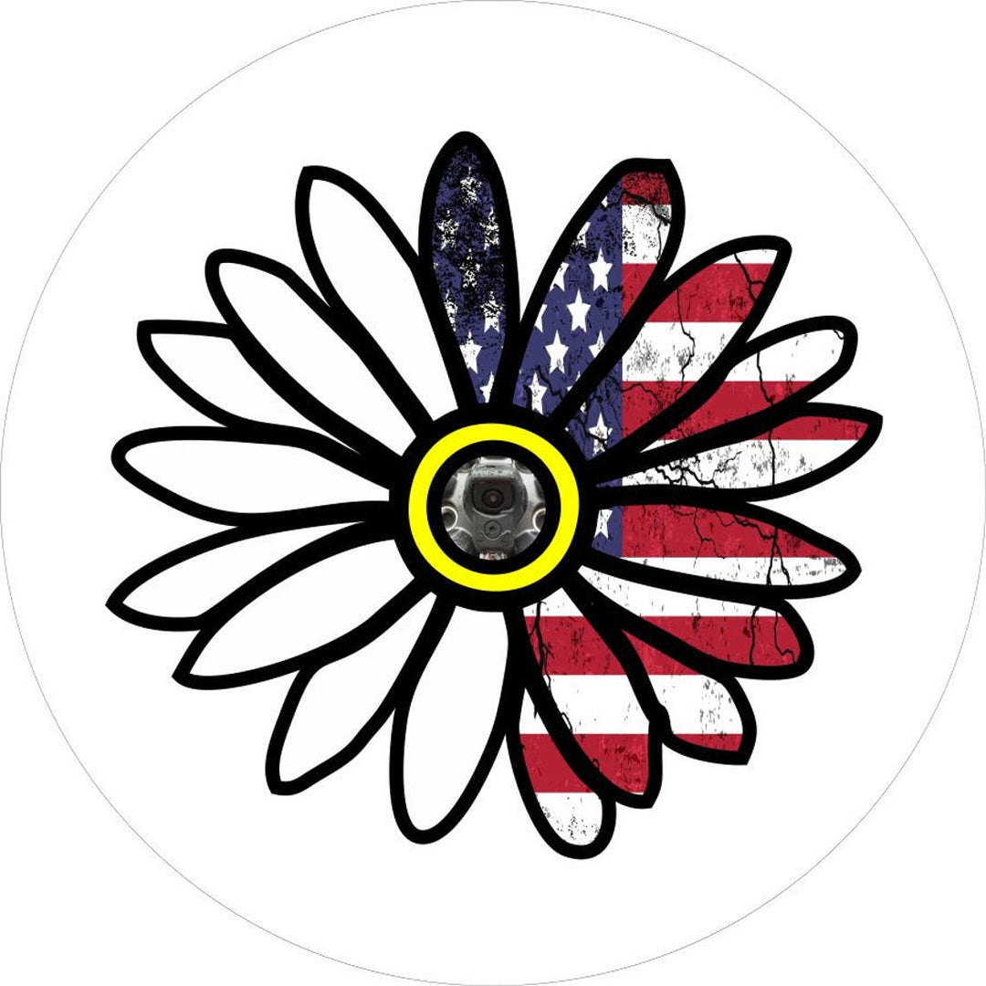 Daisy + Half American Flag