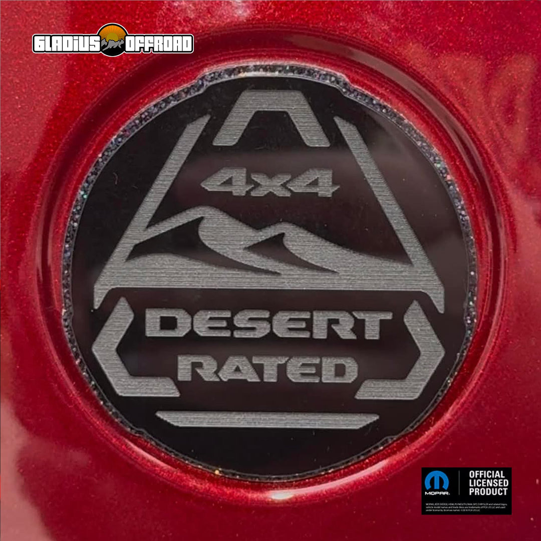 Jeep Engraved "DESERT RATED" Emblem