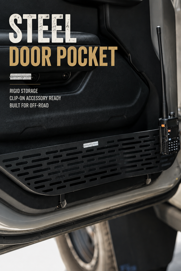 MOLLE Door Pocket Set – Front Doors | Jeep Wrangler JL & Gladiator JT | Early-bird Discount