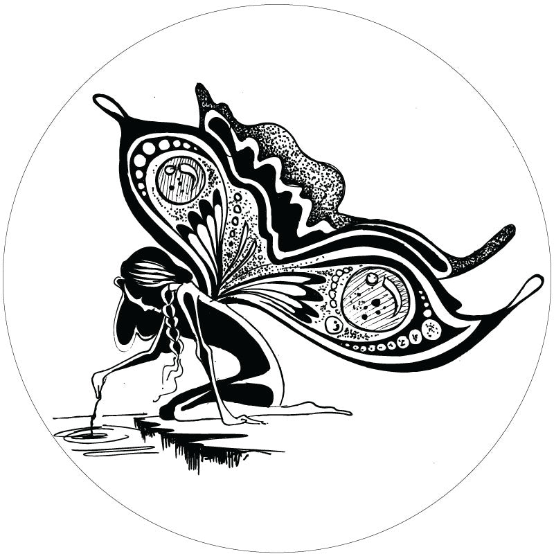 Fairy at the Water's Edge Spare Tire Cover for Jeep, RV, Bronco & More