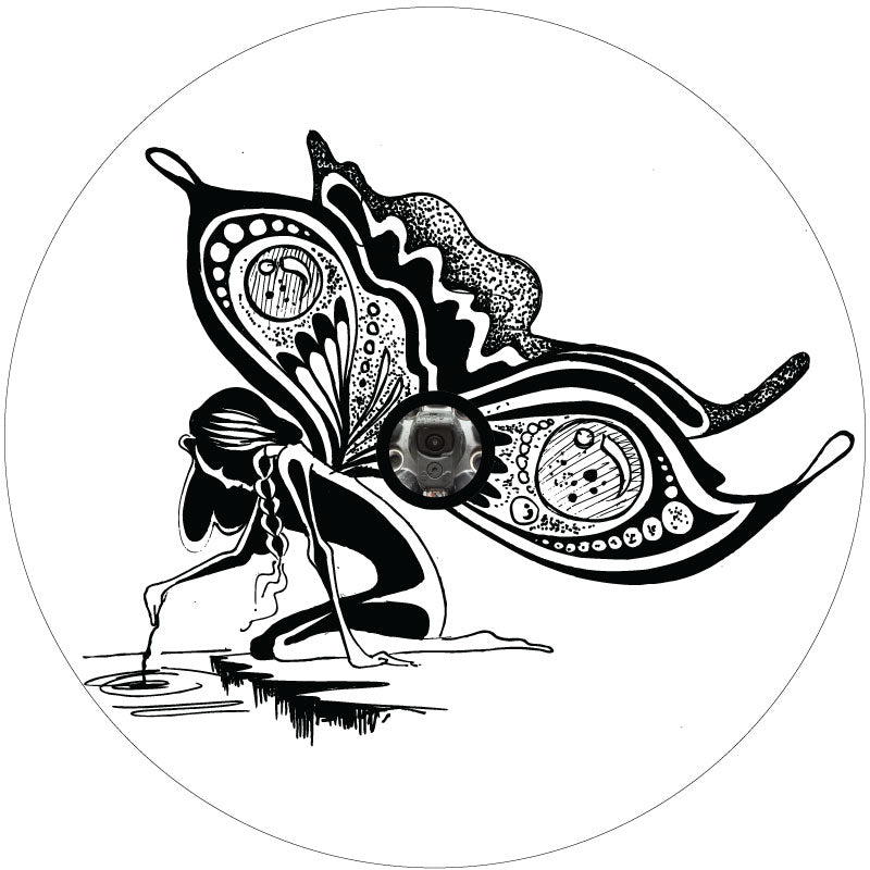 Fairy at the Water's Edge Spare Tire Cover for Jeep, RV, Bronco & More