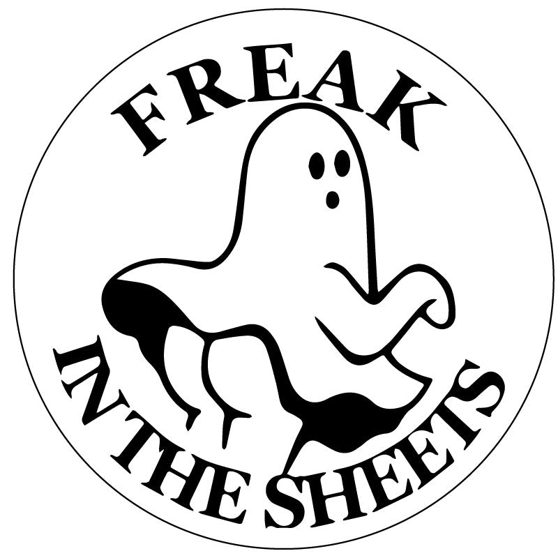 Freak in The Sheets - Funny Ghost Spare Tire Cover | Jeep, RV, Camper, Bronco