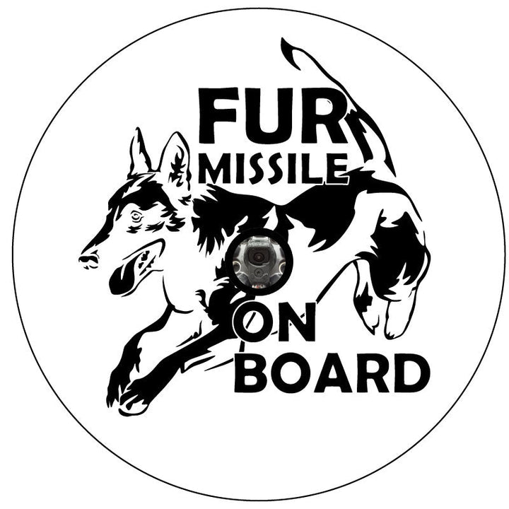 Fur Missile On Board Belgian Malinois Spare Tire Cover