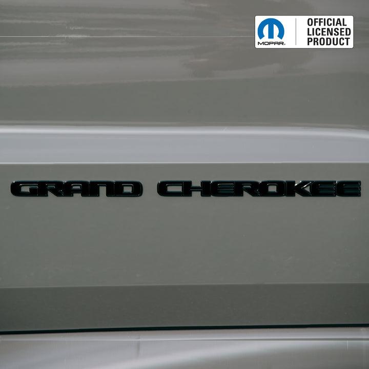 GRAND CHEROKEE Door Emblem Overlay Decals – Solid Color | Fits 2017-2022 Grand Cherokee WK2