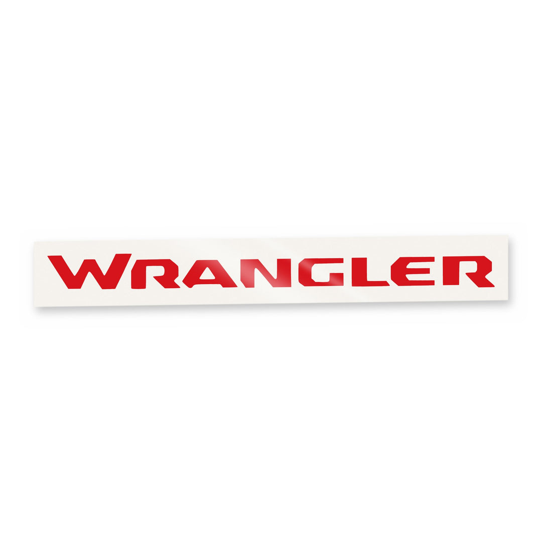 WRANGLER Grab Bar Inlay Decal | Fits Wrangler JL | Red | Gloss | | Decal