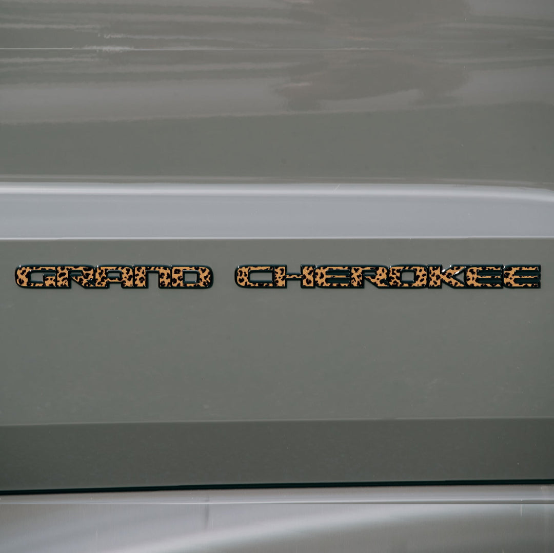 GRAND CHEROKEE Door Emblem Overlay Decal Set | Fits 2017–2022 WK2