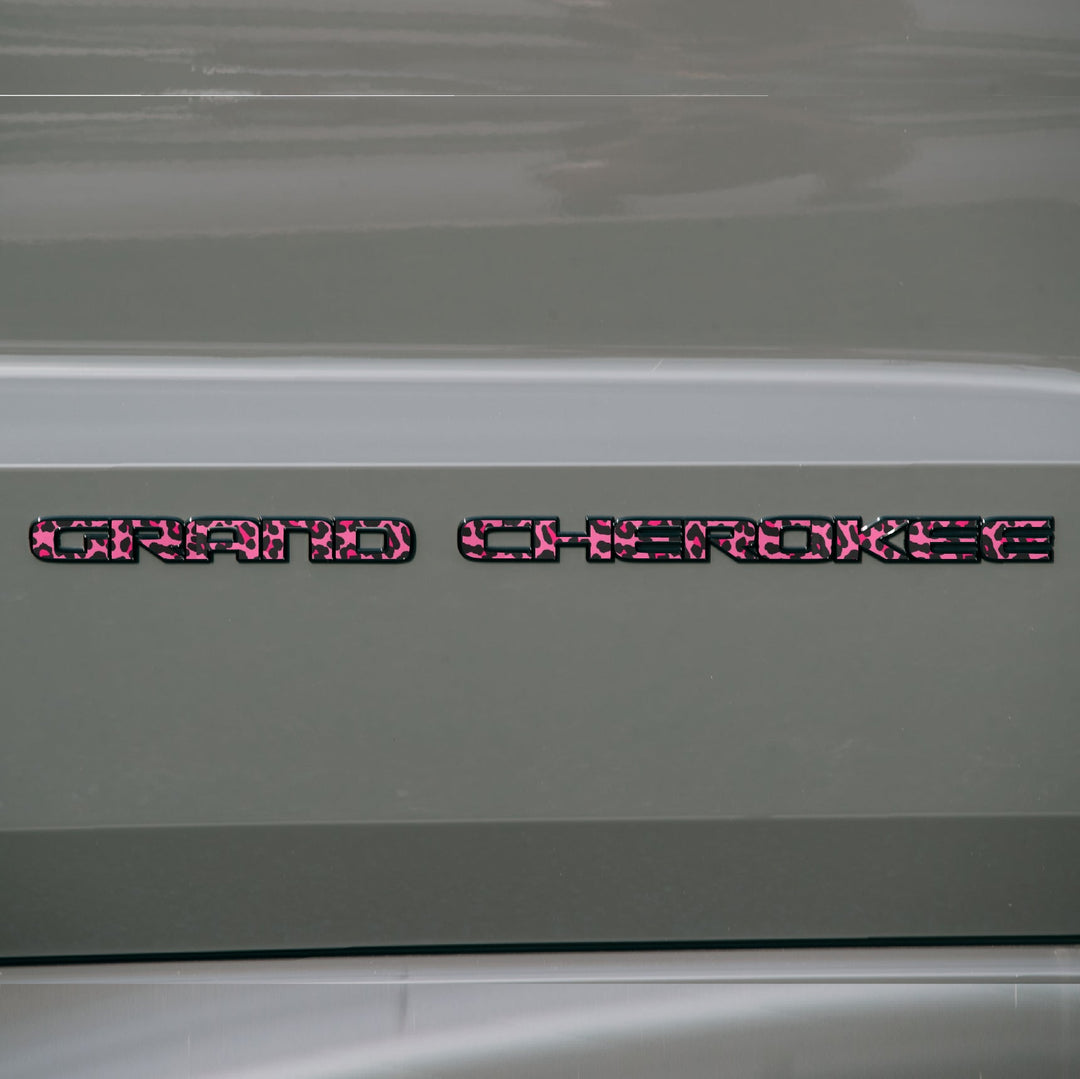 GRAND CHEROKEE Door Emblem Overlay Decal Set | Fits 2017–2022 WK2