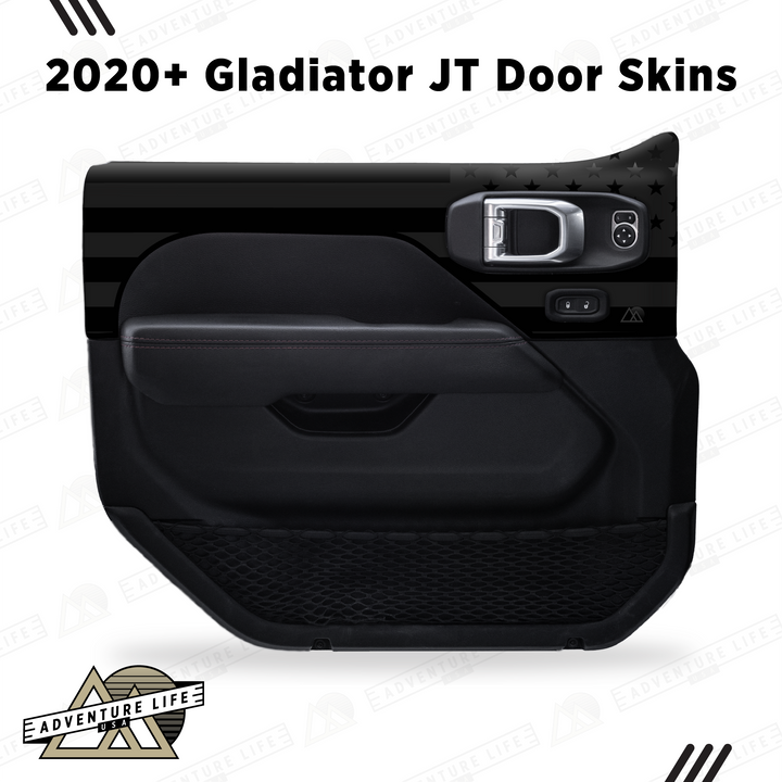 2020+ Gladiator JT Door Skins | Black Flag