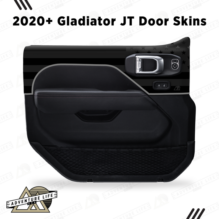 2020+ Gladiator JT Door Skins | Black Flag