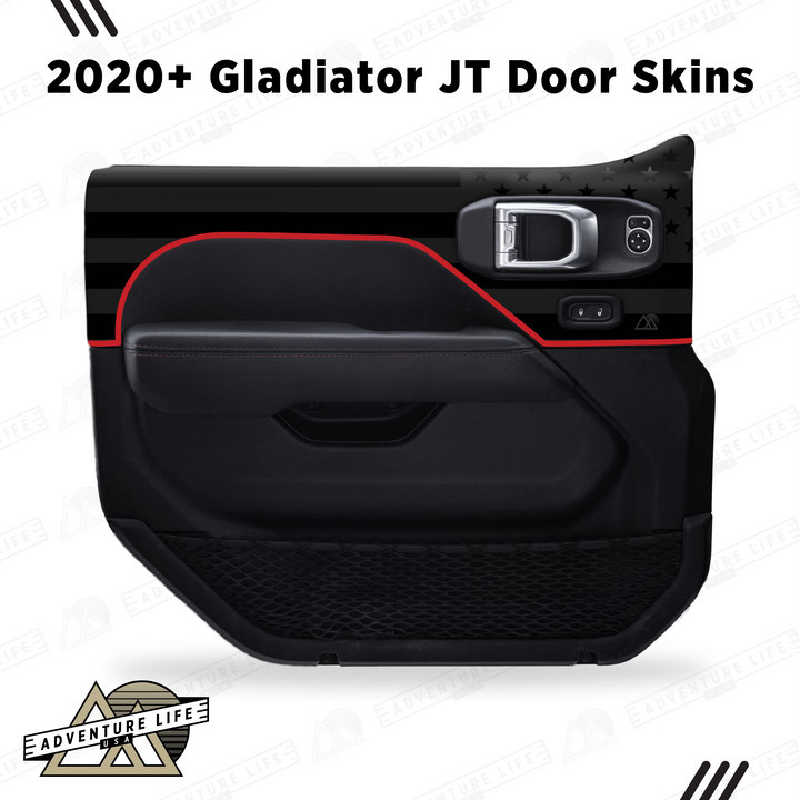 2020+ Gladiator JT Door Skins | Black Flag