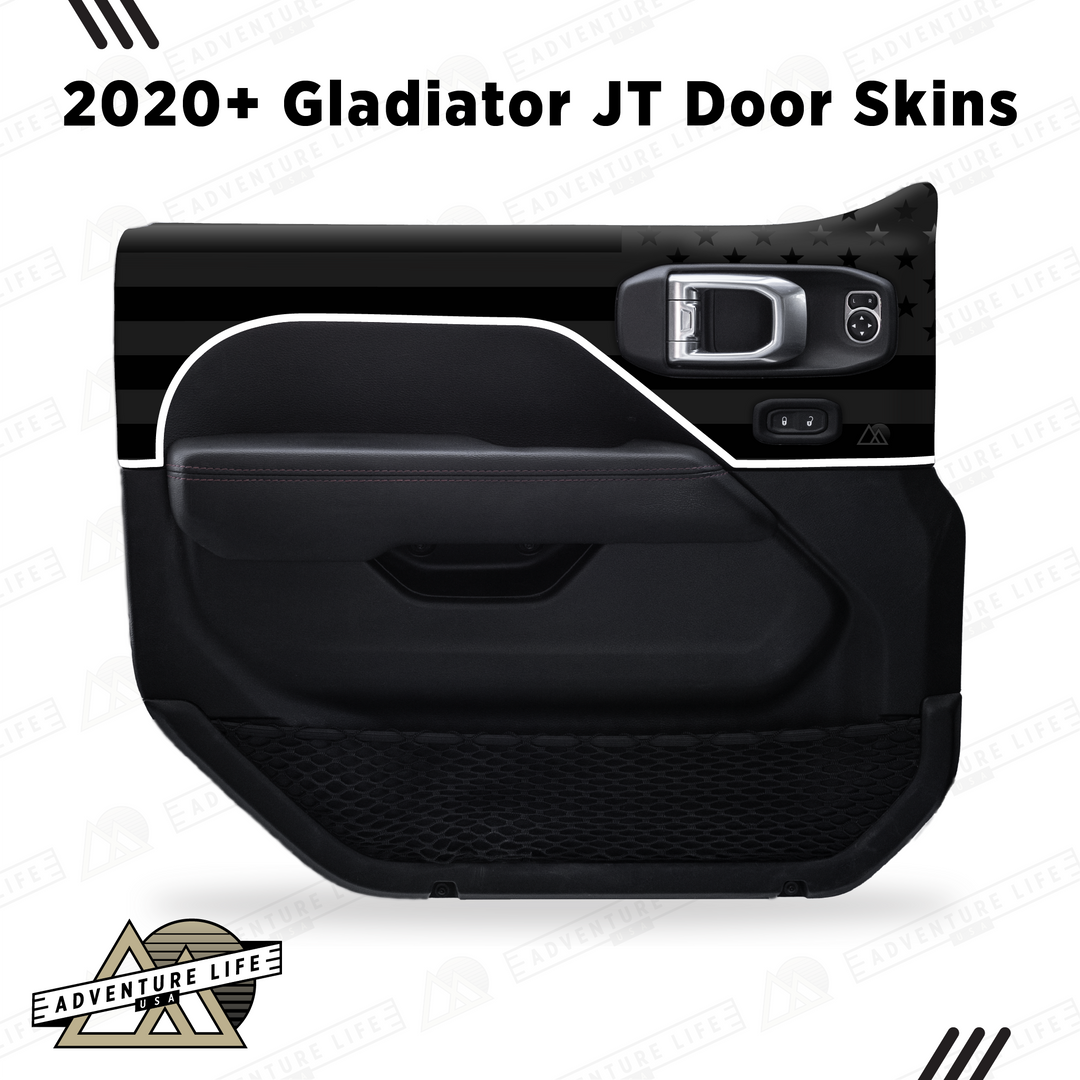 2020+ Gladiator JT Door Skins | Black Flag