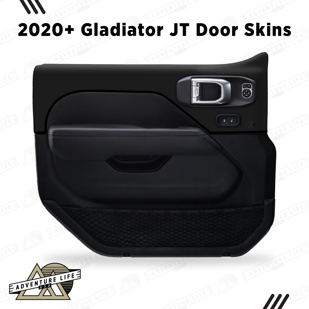 2020+ Gladiator JT Door Skins | Matte Black