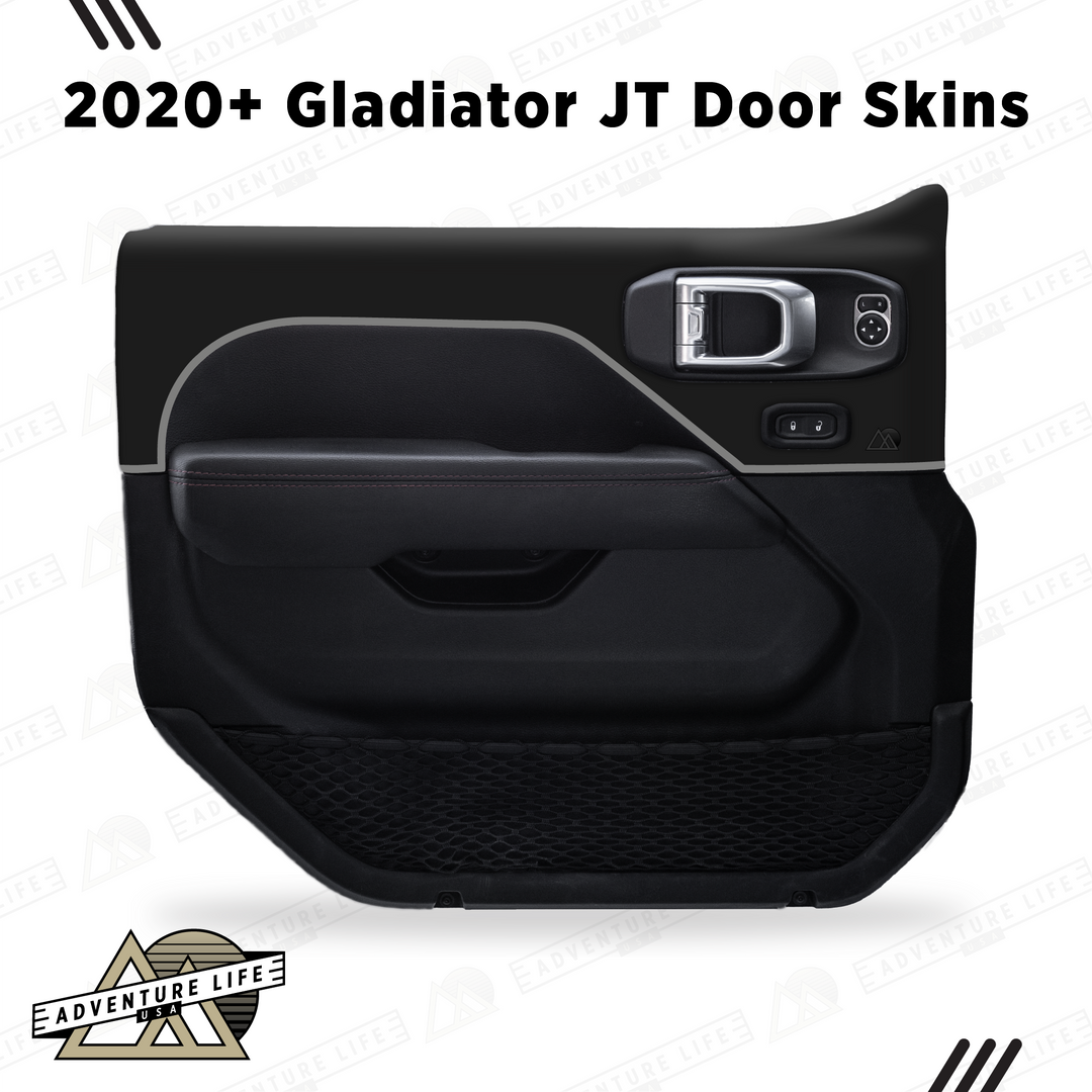 2020+ Gladiator JT Door Skins | Matte Black