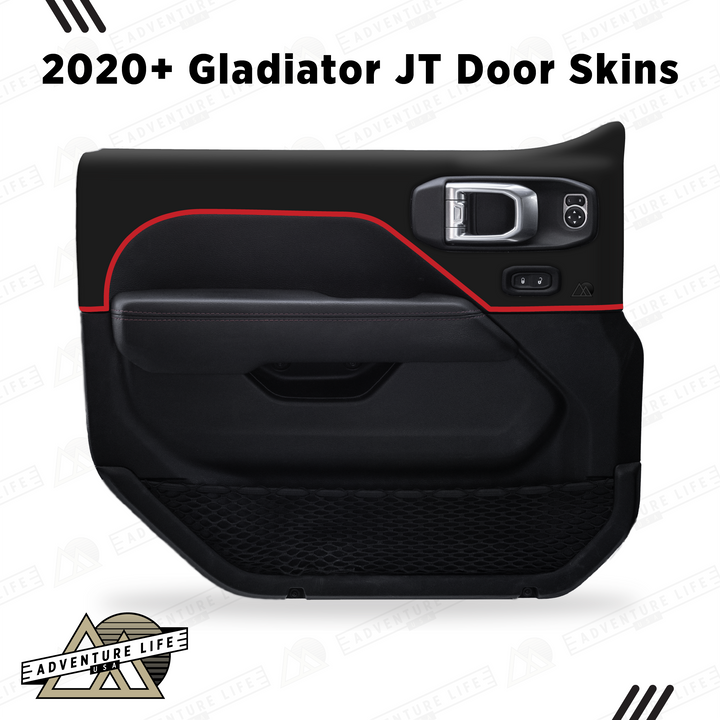 2020+ Gladiator JT Door Skins | Matte Black