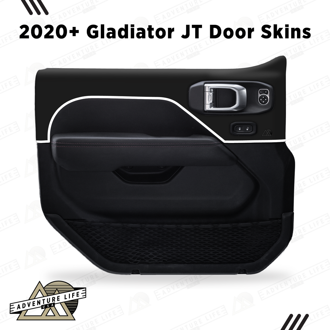 2020+ Gladiator JT Door Skins | Matte Black