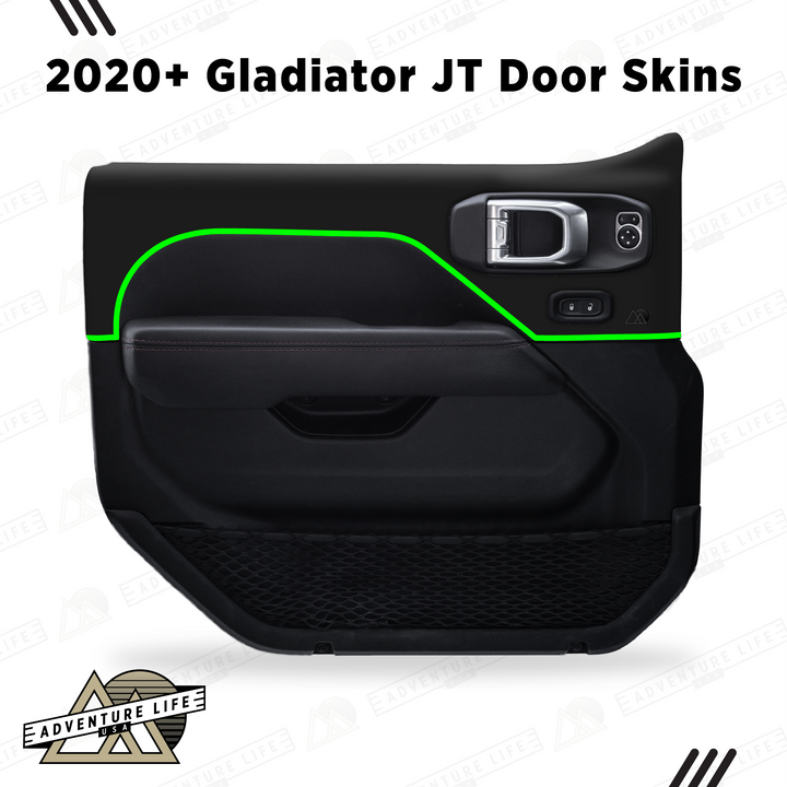 2020+ Gladiator JT Door Skins | Matte Black