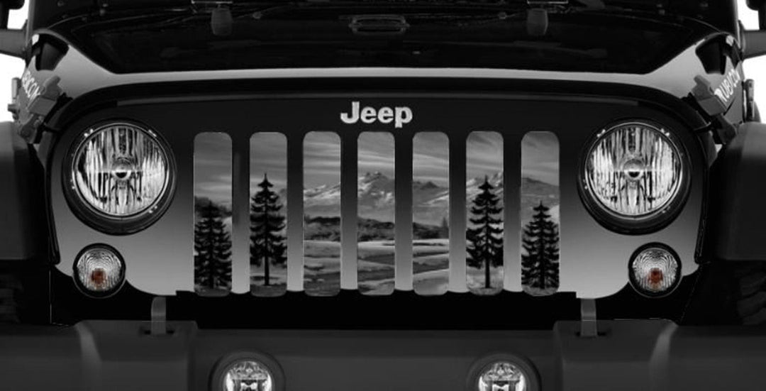 Gray Mountain Grille Insert for Jeep