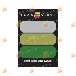 Taco Vinyl Pro Grille Decals