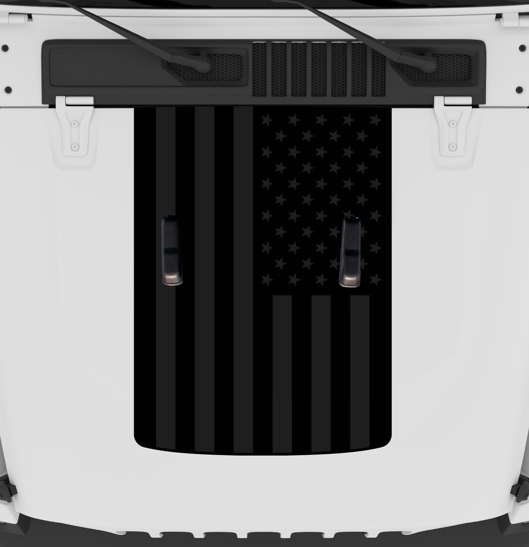 Black Flag Hood Graphic | fits Wrangler JL and Gladiator JT