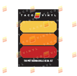 Taco Vinyl Pro Grille Decals