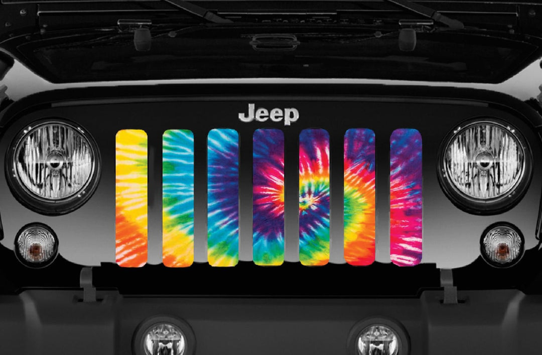 Hippie Life Tie Dye Mesh Grille Insert for Jeep