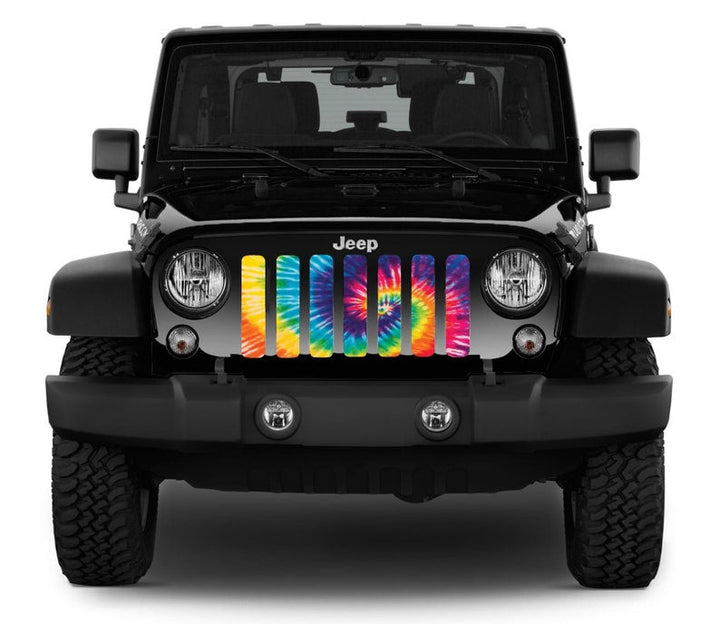 Hippie Life Tie Dye Mesh Grille Insert for Jeep