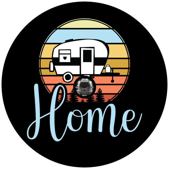 Cute Home Camper RV Spare Tire Cover Design