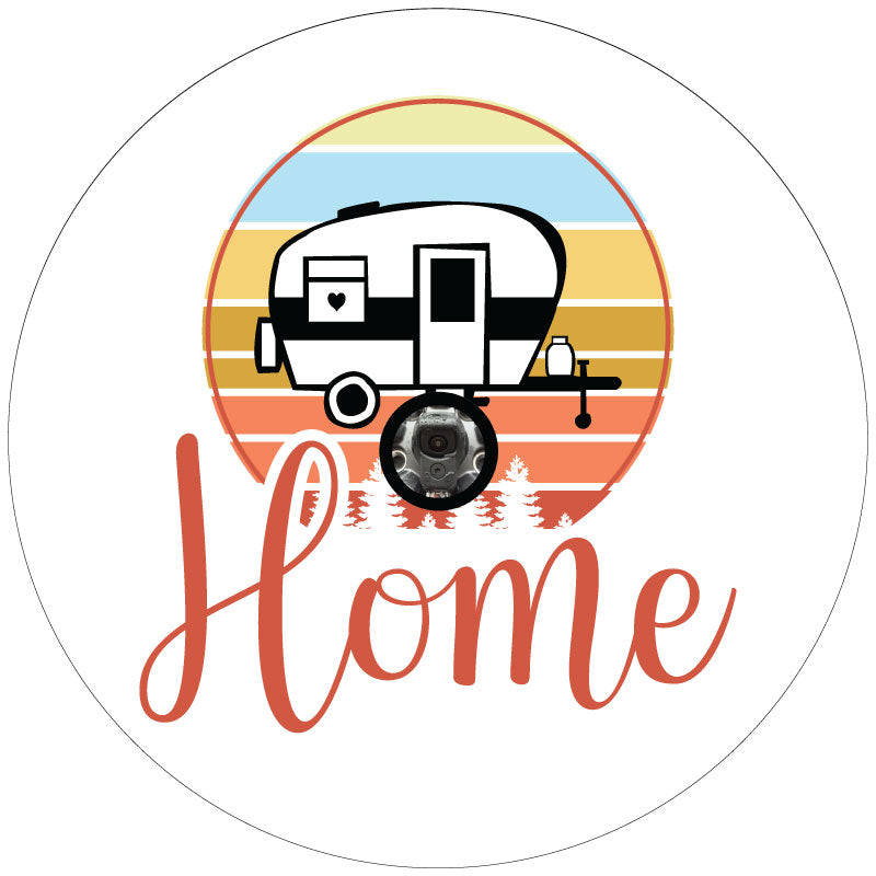 Cute Home Camper RV Spare Tire Cover Design