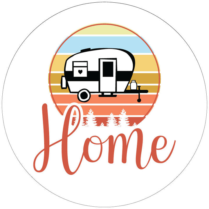 Cute Home Camper RV Spare Tire Cover Design